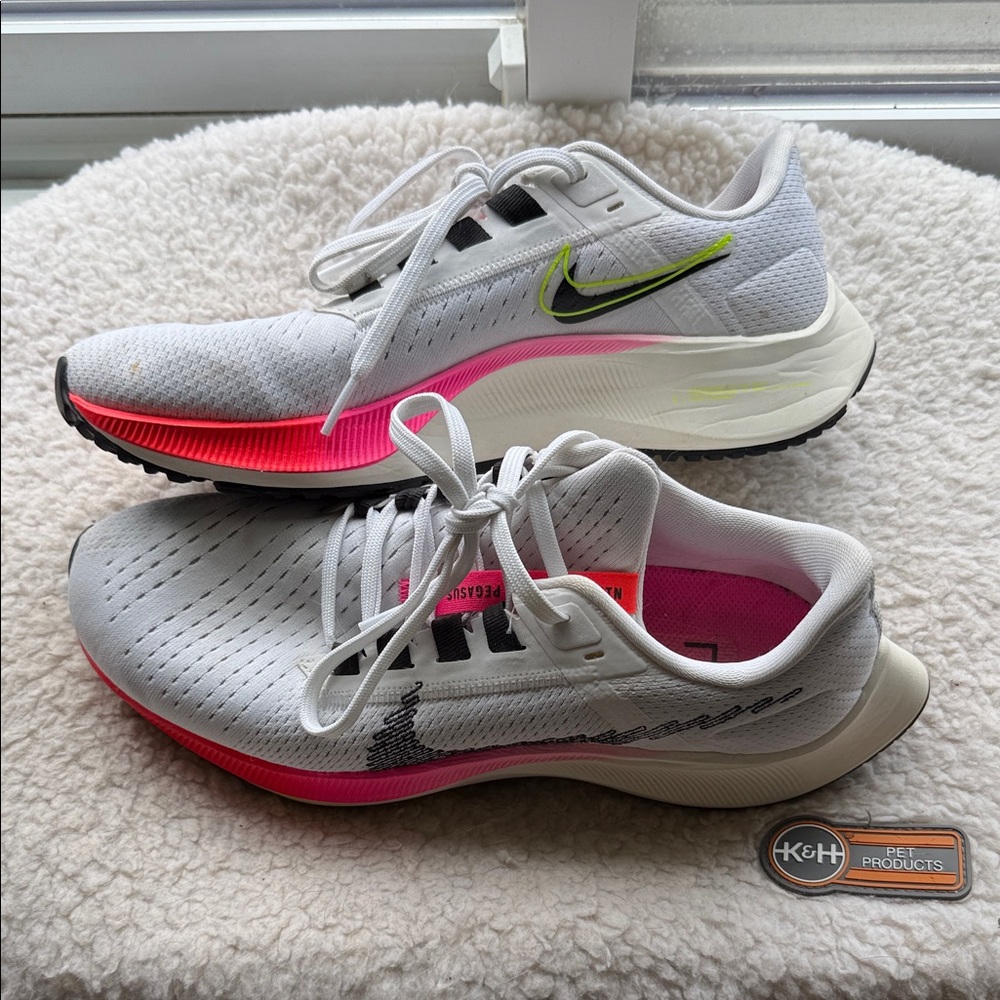 Nike White and Pink Athletic Shoes